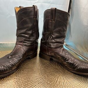 Justin men 11 exotic roper cowboy boots